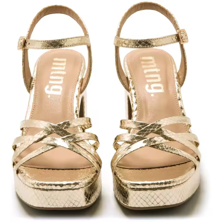 Zapatos Tacón marca Mustang modelo 59609-C55992 para mujer en color oro - 1