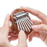 Mini Kalimba 8 Claves Piano De Uso Manual Estilo Gota De Agua Instrumento Lindo Portátil Set De Regalo Elegante Para Niños - details 2