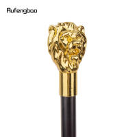 Bastón De Moda Con Manija De Cabeza De León Dorada Elegante Y Decorativa Para Fiesta 93cm Material De Acero Con Punta De Goma - details 5