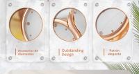 Reloj De Pulsera De Cuero Shengke Para Mujeres Moda Reloj De Bolsillo a Cuadros Resistente Al Agua Y Al Shock Blanco - details 2