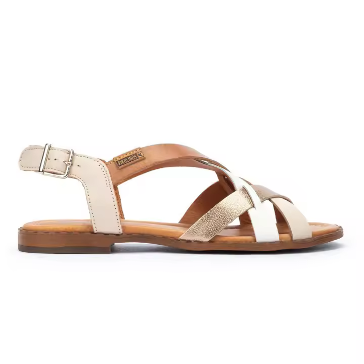 Shoes Sandalias Mujer marca Pikolinos modelo W0X-0556C3 para mujer en color marfil - 1