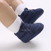 Zapatos De Bebé Para Niños Y Niñas De 0 a 18 Meses Alta Top Casual Suela Suave Deportivos Antideslizantes Fabricado Con Lona Y Cork - details 12
