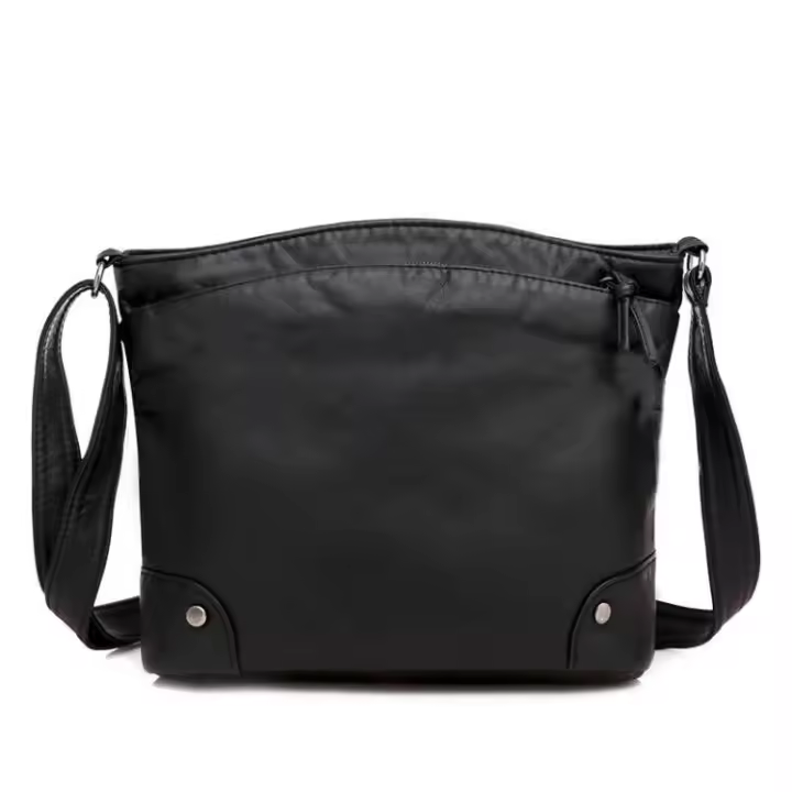 Bolso De Hombro Para Mujer En Cuero PU Suave Diseño Retro Cruzado Con Múltiples Cremalleras Bolso De Mano Para Viajes Diarios Estilo Casual - 1