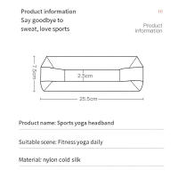 GOUNOD Headband Deportiva 1PC Non-Slip Absorbente De Sudor Para Fitness Ciclismo Fútbol Yoga Material PU Delgado Y Cómodo - details 4