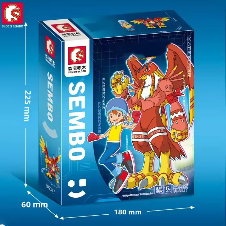 Bloques De Construcción Digital Anime Summoned Beast Figura De Acción Modelo Bricks Garudamon Juguetes Para Niños Regalos De Navidad - 1