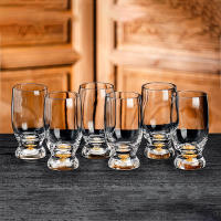 Juego De Cristales Para Licor 2/4/6 Piezas Vaso De Vino Té 100ml De Color Oro Ideal Para Vodka Whiskey Sake Soju Brandy - details 7