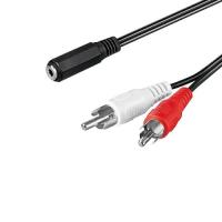 Banner - Cable audio estereo 2x RCA macho - Jack 3.5mm hembra