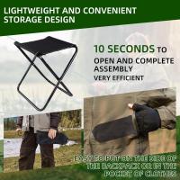 Silla Plegable Camping, Taburete Plegable con Bolsa, Taburete Plegable Portátil, Silla Plegable Ligera, Mini Silla de Camping con Bolsa de Transporte para Pesca Senderismo Acampada Picnic Viaje - details 2