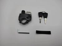 Cerradura De Anillo De Fijación Para Casco De Motocicleta Universal 22-28mm Anti-Robo Para Bicicletas Moto Scooters Casco Fixing Ring Black - details 6