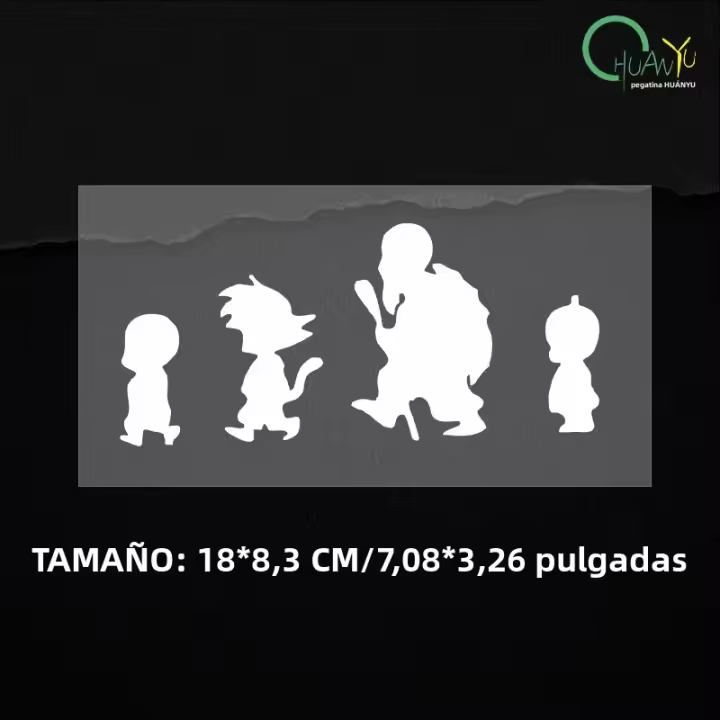 Pegatina De Coche Son Goku Master Roshi Anime Decoración Reflector Para Parabrisas Maletero Bumper Motos Laptop Ipad Tablet - 1