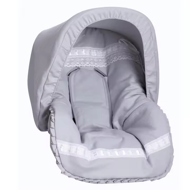 FUNDA COLCHONETA UNIVERSAL BABYLINE PARA GRUPO 0 O PORTABEBÉ DE LA COLECCIÓN RIBBON + CAPOTA + CUBREARNÉS - 1