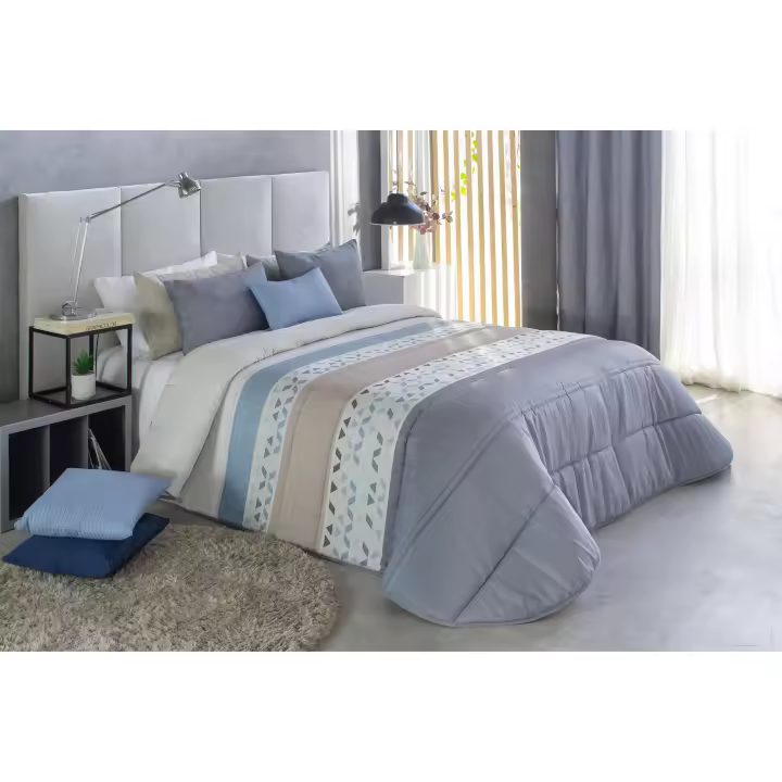 Reig Marti Edredón Jacquard Azul Fasio de Alta Calidad - 1