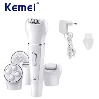 Kemei KM-2199 Set De Cuidado Para Mujeres 5 En 1 Shave Corporal Completo Limpieza Facial Masaje Epilador Painless Recargable - details 0