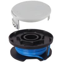 10 paquetes de carretes de repuesto para recortadora de pulgar Ryobi, compatible con Ryobi One + AC14RL3A, recortadora inalámbrica, 8 carretes + 2 tapas de corte girasol - details 1