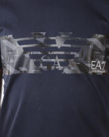 Emporio Armani EA7 Camiseta Algodón Hombre Azul Oscuro 3ZPT44PJ30Z 1554 - details 4