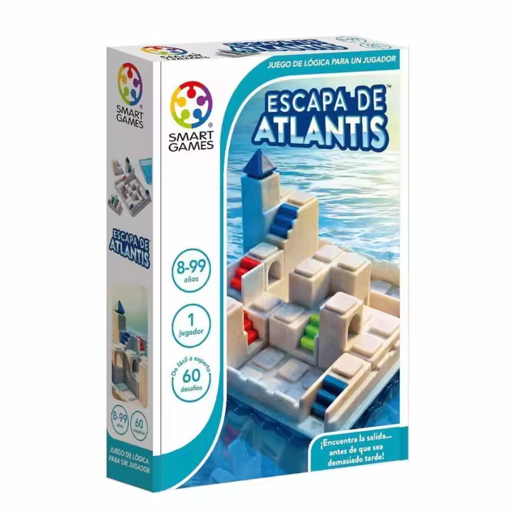 Ludilo Smartgames - Escapa de Atlantis | Rompecabezas Niños | Juego de Mesa 8 Años o Más | Juegos Infantiles | Juegos para Niños | Regalos para Niños | Diversión Asegurada - 1