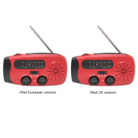 Radiófono Multifuncional Portátil Con Crank Solar Y USB FM/AM/WB Radio De Emergencia conLinterna Y Power Bank Resistente Al Agua - details 7