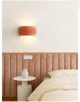 Lámpara De Pared Beige Francés En Resina Para Dormitorio Sala De Estar Moderna Lámpara Ambiental Para Pasillo Y Escalera - details 4
