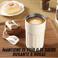 Termo hermético con tapa a prueba de fugas, pantalla digital que muestra la temperatura. Ideal para mantener tus bebidas a la temperatura perfecta mientras viajas, trabajas o haces ejercicio. Fácil de usar y limpiar - details 0