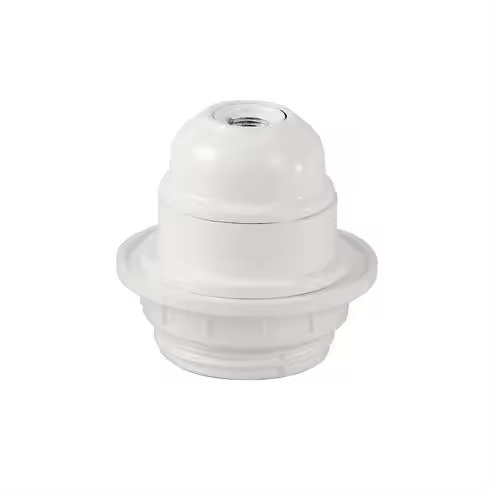 Gsc Evolution Portalámparas Baquelita Semiroscado E27 Blanco - Elección Perfecta para Proyectos de Iluminación - 1