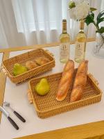 Bolsa De Almacenamiento Creativa Hecha a Mano En Rotura De Algodón Con Asa De Madera Tenedor Para Panadería Y Frutas - details 3