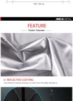 Parasol De Coche Protector Solar Para Ventana Frontal Cubierta De Sombrilla Interior Protector De Pantalla Antirreflejo Accesorios De Protección Para Automóviles Material UPE+Alloy+Tela - details 2