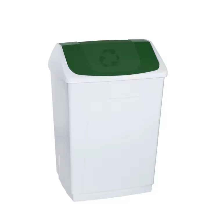 Papelera Denox Blanco Verde 55 L - 1