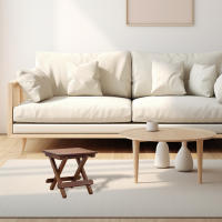 Taburete Plegable Para Exteriores Pequeño Y Portátil Mesa Lateral De Madera Para Salón De Estar Y Uso Doméstico - details 6