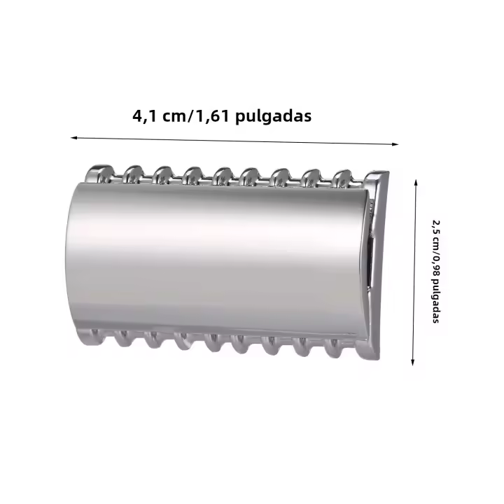 Cabeza De Afeitar De Seguridad Para Hombre Razor Head Herramienta De Barba Doble Cuchilla Acero Inoxidable Comb Abierto Para Barbero Uso Doméstico - 1