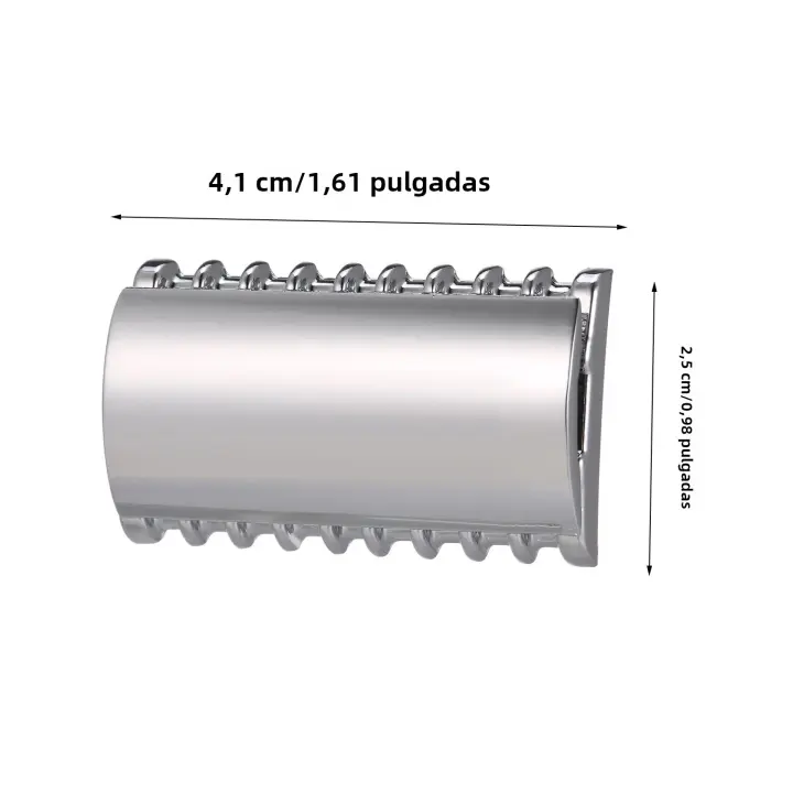 Cabeza De Afeitar De Seguridad Para Hombre Razor Head Herramienta De Barba Doble Cuchilla Acero Inoxidable Comb Abierto Para Barbero Uso Doméstico - 1