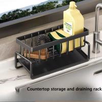 Organizador De Cocina En Acero Inoxidable Con Relleno Para Esguinces Y Portajabón Soporte Multicapa Para Filtro Y Almacenamiento En La Cocina - details 4