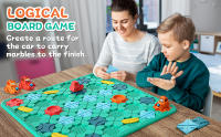Juego De Tablero Educativo Para Familia Logical Road Builder STEM Actividad Inteligente Juguete De Rompecabezas Para Niños Montessori Temprano - details 1