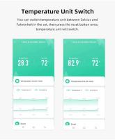 Sensor De Temperatura Y Humedad Zigbee Tuya Con Pantalla LCD Mini Control Remoto Por App Herramienta De Medición Digital - details 9