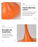 Lámpara De Mesa GGbingo Recargable LED De 3 Colores Con Función De Ajuste De Brillo ABS Portátil Decoración Para Luz Nocturna Moderna Y Sencilla - details 8