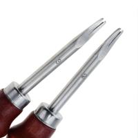 1pc Herramienta De Corte Para Bordes De Cuero Con Mango De Madera Herramienta De Belevado Y Skiving Para Manualidades DIY - details 4