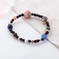 Pulsera Solar Sistema Galaxia Nueve Planetas Guardián Piedra Natural Hombres Mujeres Regalo Pulsera De Cuentas De Piedra Unisex - details 1