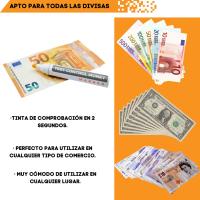 Detector de Billetes Falsos Pack 12 Rotuladores, Detectores de Billetes Falsos, Detecta Billetes Falsos en 2 Segundos, Fabricados en España, No Tóxico, Válido para Cualquier Billete: Euros, Libras, Dólares, Etc. (Monxu) - details 4