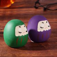 Muñeca Daruma De Cerámica Japonesa 1/6pcs Encanto De Suerte Adorno De Fortuna Ornamento De Paisaje Decoración Para El Hogar Accesorios Miniatura Regalos - details 13
