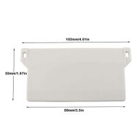 10 Pack Pesas Verticales Para Cortinas Fáciles De Reemplazar Hechas Con Polímetra Slat De Corteza PVC Accesorios De Cortina Vertical - details 3