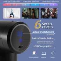 Masajeador Eléctrico De Fascia Portátil Con Pantalla Táctil LED Y 4 Cabezas De Masaje Reemplazables Para Relajación Corporal - details 7