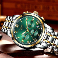 Reloj De Hombre LIGE 2024 Chronógrafo Deportivo De Lujo Marca Relojes De Cuarzo Acero Inoxidable Impermeable Con Manos Luminosas Y Calendario Completo - details 2