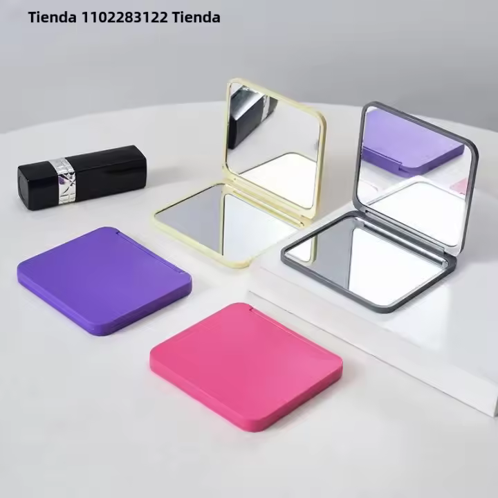 Espejo De Maquillaje Portátil Para Niñas Doble Cara Compacto De Tamaño Pequeño Con Diversas Colores Regalo Ideal Para Mujeres - 1