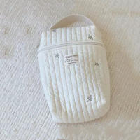 Bolsa De Pañales Portátil Organizador De Camas De Bebé Bordado Bolsa De La Madre Accesorios Para Bebés Bolsa De Cambio Con Cierre De Cremallera Material De Poliéster - details 5