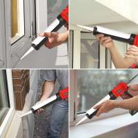 Pistola de pegamento eléctrica inalámbrica para puertas y ventanas con 1 batería y 4 velocidades ajustables. Ideal para aplicar adhesivo de vidrio, calafateador, sellador, etc. - details 2