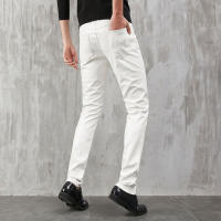 Pantalones De Cuero Para Hombre Ajustados Con Stretch Moda Para Fiestas Y Baile Pantalones Finos De PU Eco-amigable Y Protector De Animales - details 1
