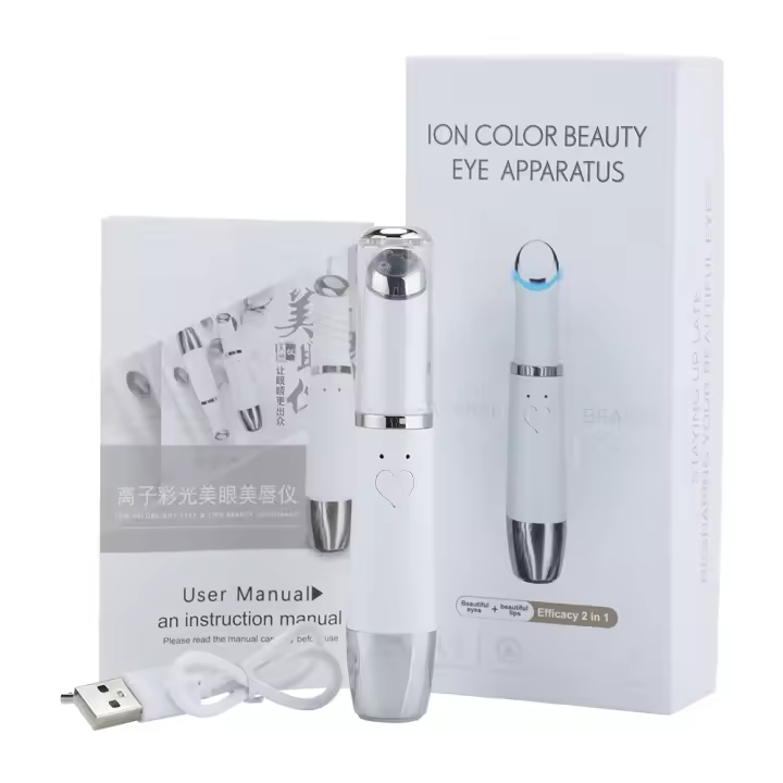 Masajeador Facial Para Ojos Iónico USB Calentamiento Elimina Bolsas De Ojos Círculos Oscuros Anti-Edad Arrugas Levantamiento Cuidado De La Piel De Los Ojos - 1