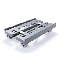 Soporte Ajustable Para CPU Móvil Con 4 Ruedas De Aluminio Ventilado Soporte Para Torre De PC Con Ruedas De Aluminio Soporte Para Computadora De Escritorio - details 4