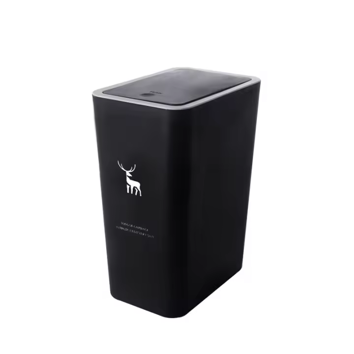Bandeja De Papel Toalla De Cocina 10L Con Tapa Estilo Nórdico Para Sala De Estar Y Baño Ecológica Y De Presión Rectangular - 1
