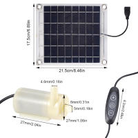 Bomba De Agua Solar Para Bebida Y Fuente 10W Individual Cristal Solar Bomba De Agua Para Baño De Pájaros Y Riego De Piscina - details 2