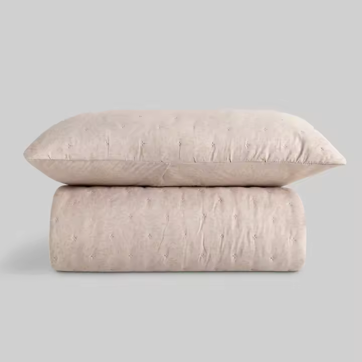 Colcha Don Algodon Elissa Beige - 1